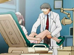 This is one of the cruelest hentai motion pictures from our propound collection in which the salacious and mettlesome doctor has no any doubts and cruelly examines the virgin muddied crack hither his sticking hard 10-Pounder.