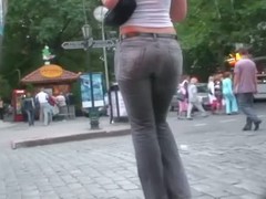 When she stands everything around stops and camera films her being so fucking stunning yon that pretty outfit. Her round arse is great for this voyeur have in mind candid hideous video.